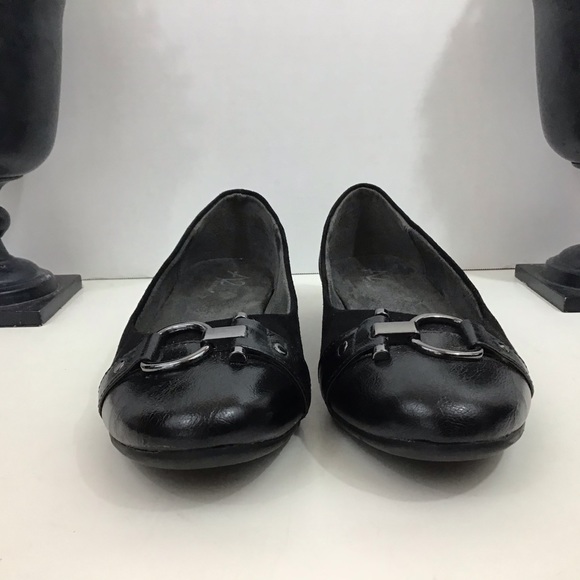 Aerosoles A2 “Ultrabrite” Black Flats, 7.5M - Picture 2 of 7